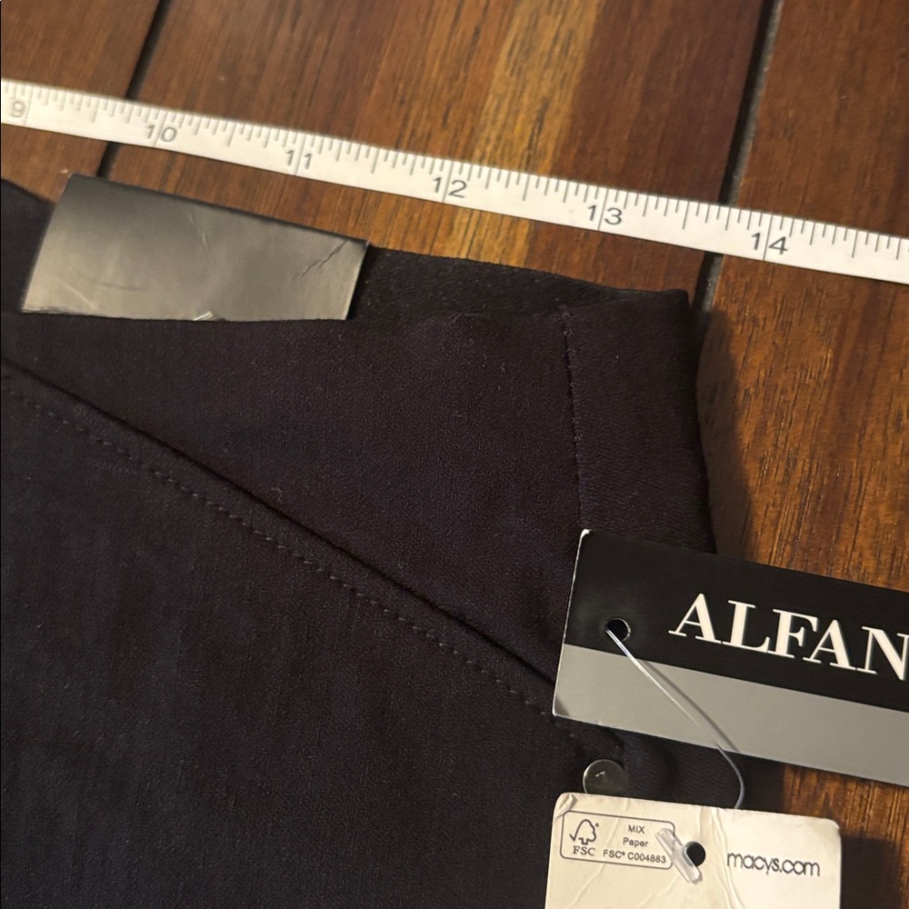 Alfani Deep Black Ankle Pants NWT - Picture 6 of 12
